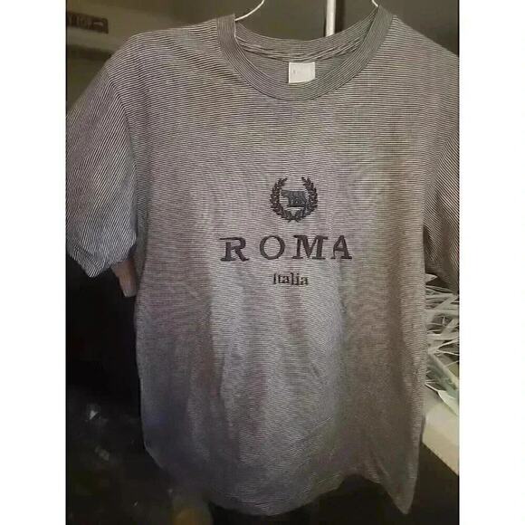 I.T.S Roma Italia Embroirdered Logo Mens Sz S Tee Shirt CR4 EXCELLENT - Picture 1 of 7